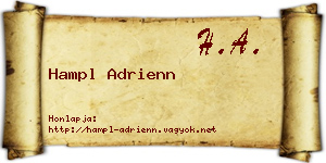 Hampl Adrienn névjegykártya